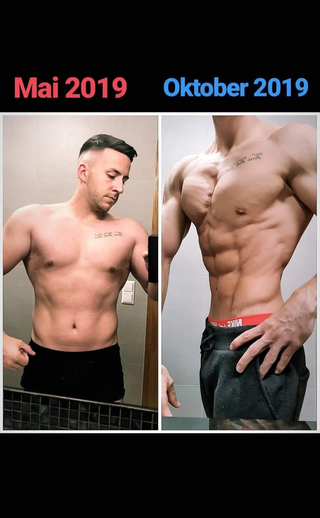 Authentische Transformation eines Athletic M Klienten